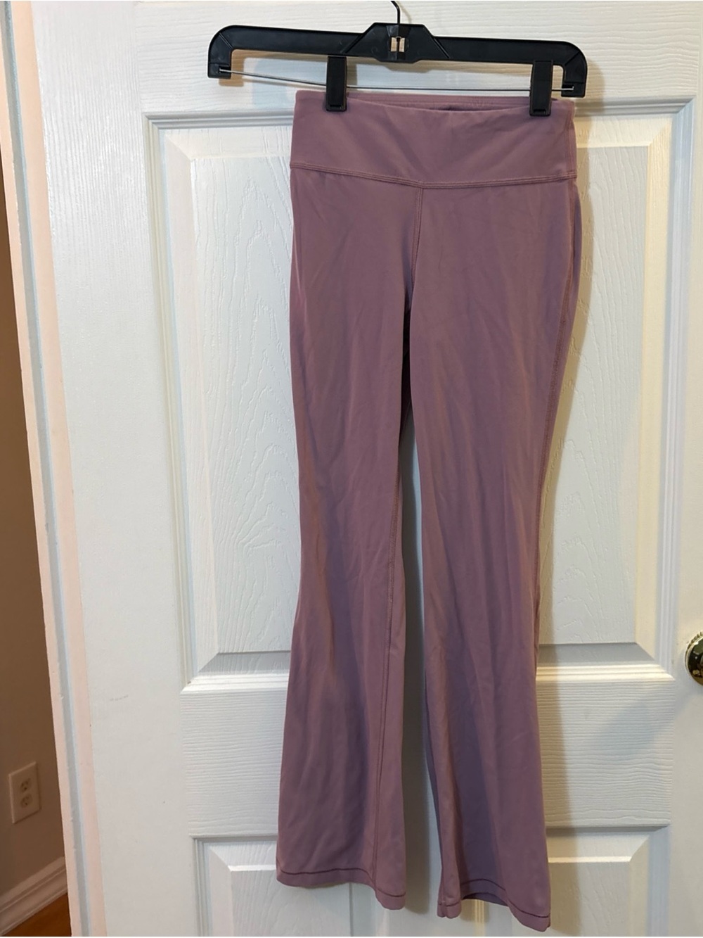 Athleta Dusty Mauve High-Rise Flare Leggings